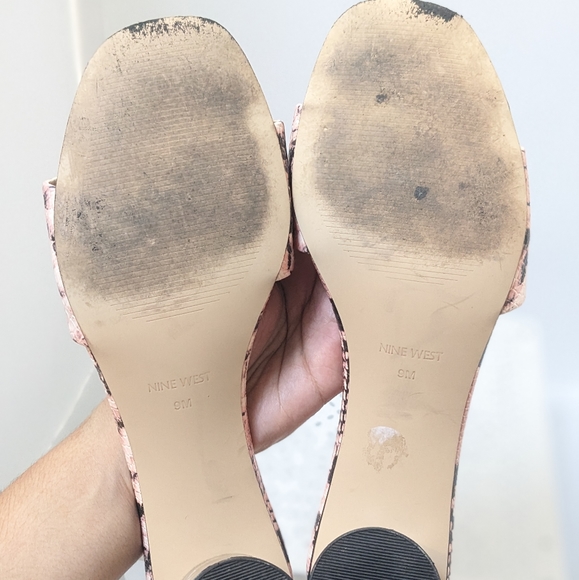 Nine west pink snakeskin sandals - Picture 15 of 16